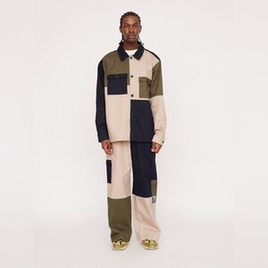 Lazy Oaf Pants Unisex 40 Colour Block Baggy Pant